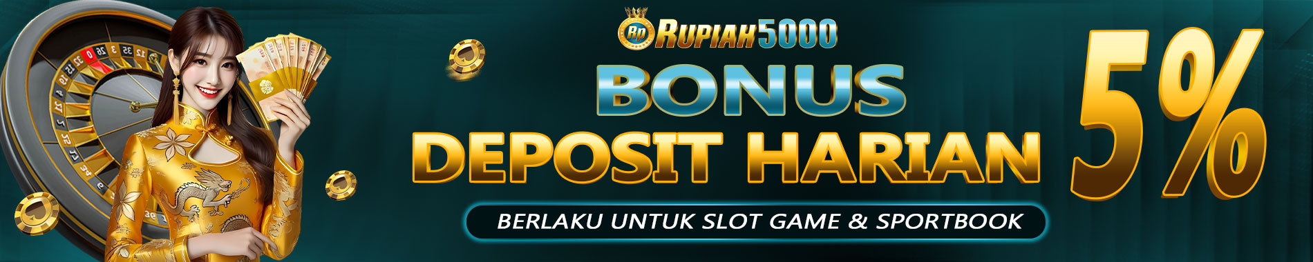 rupiah5000 > bonus new member 5% d